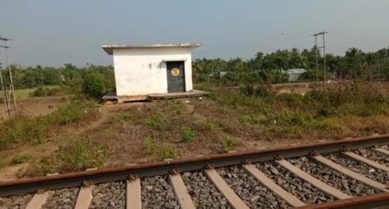 Along with common people’s lives, now the Rail Stations are not secured under Hira Regime, thieves’ stolen batteries from Bishalgarh Rail Station’s Signal room